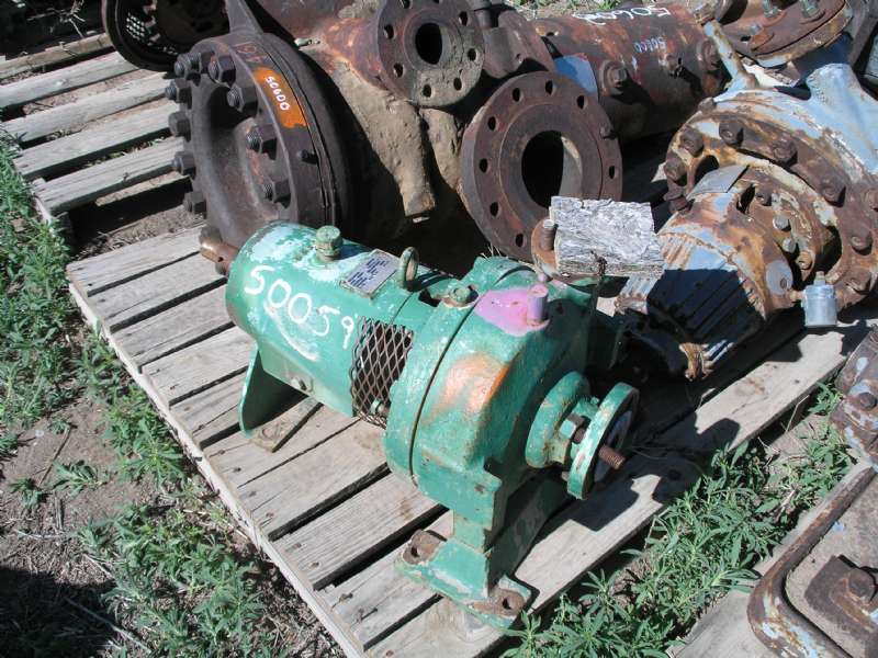 SOLD: Used Goulds 3736 1x1.5-8 Horizontal Single-Stage Centrifugal Pump Complete Pump