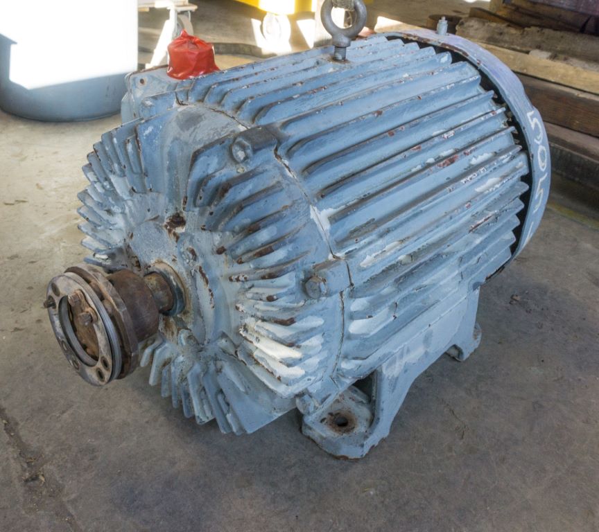 SOLD: Used 100 HP Horizontal Electric Motor (Allis Chalmers)