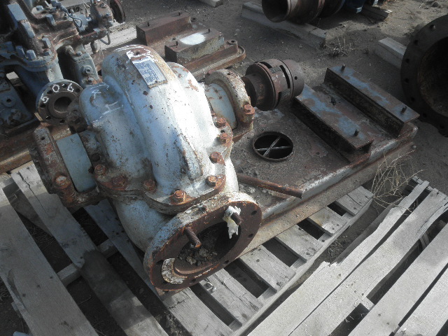 Used Crane Deming 6x8x12 Horizontal Single-Stage Centrifugal Pump Complete Pump