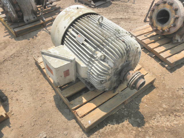 SOLD: Used 125 HP Horizontal Electric Motor (Reliance)
