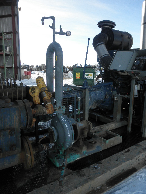 Used Goulds 3196 Horizontal Single-Stage Centrifugal Pump Complete Pump