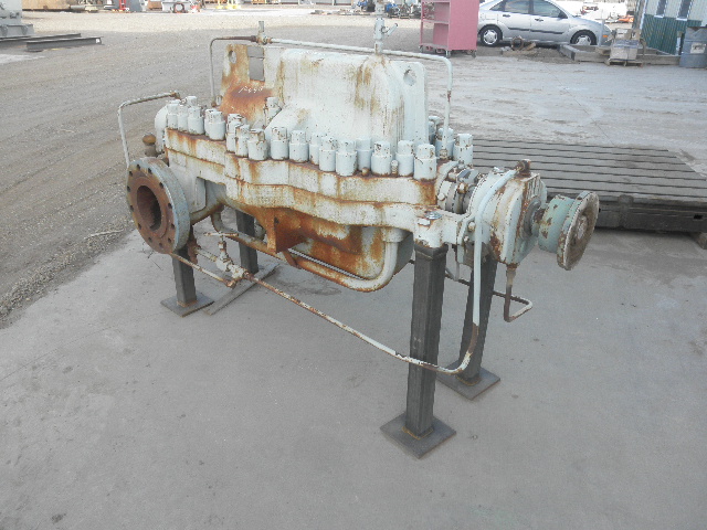 SOLD: Used Sulzer Bingham 6x8x11A MSD Horizontal Multi-Stage Centrifugal Pump Complete Pump