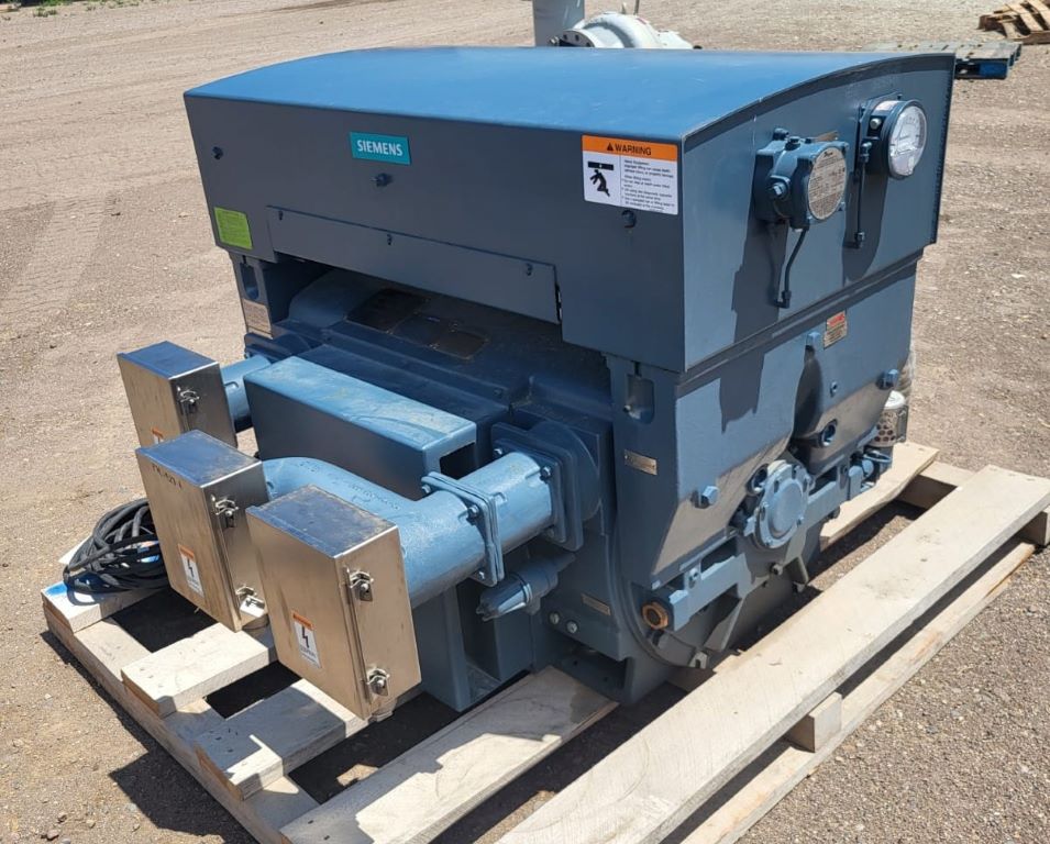 Unused Surplus 200 HP Horizontal Electric Motor (Siemens)