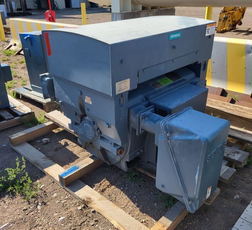 SOLD: Unused Surplus 500 HP Horizontal Electric Motor (Siemens)