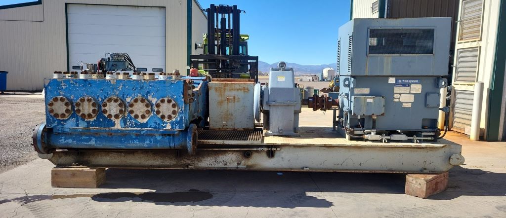 Used National 630Q-8L Quintuplex Pump Package