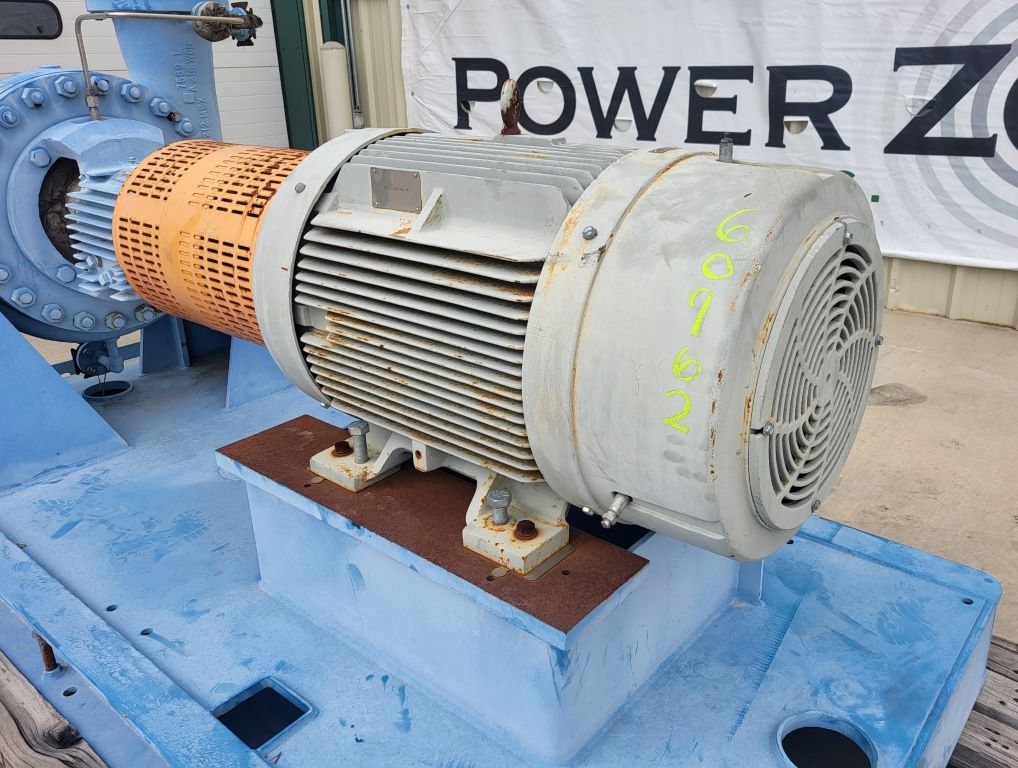 Used 150 HP Horizontal Electric Motor (Siemens) Package