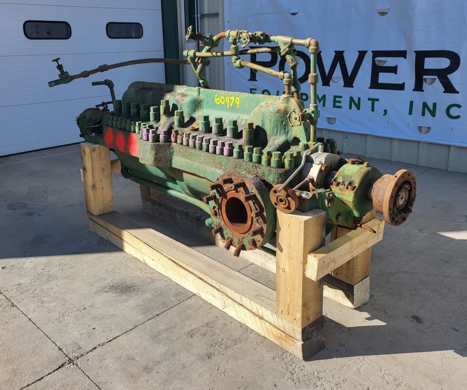 Used Union 4x6 Horizontal Multi-Stage Centrifugal Pump Complete Pump