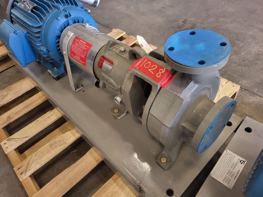 Unused Surplus Flowserve Durco MK3 STD Horizontal Single-Stage Centrifugal Pump Package