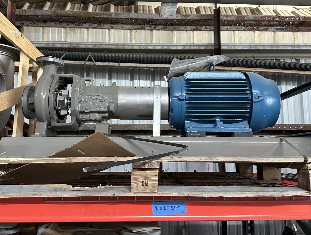 Used Durco . Horizontal Single-Stage Centrifugal Pump Complete Pump