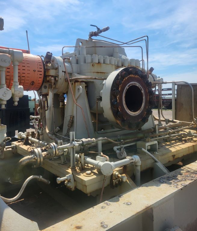 Used Used Byron Jackson 12x14x18 DVMX Horizontal Multi-Stage Centrifugal Pump Package