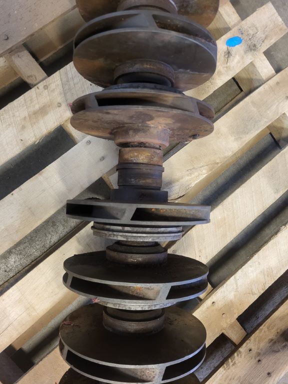 Used Ingersoll Rand 3x10DA-7 Horizontal Multi-Stage Centrifugal Pump Rotating Assembly