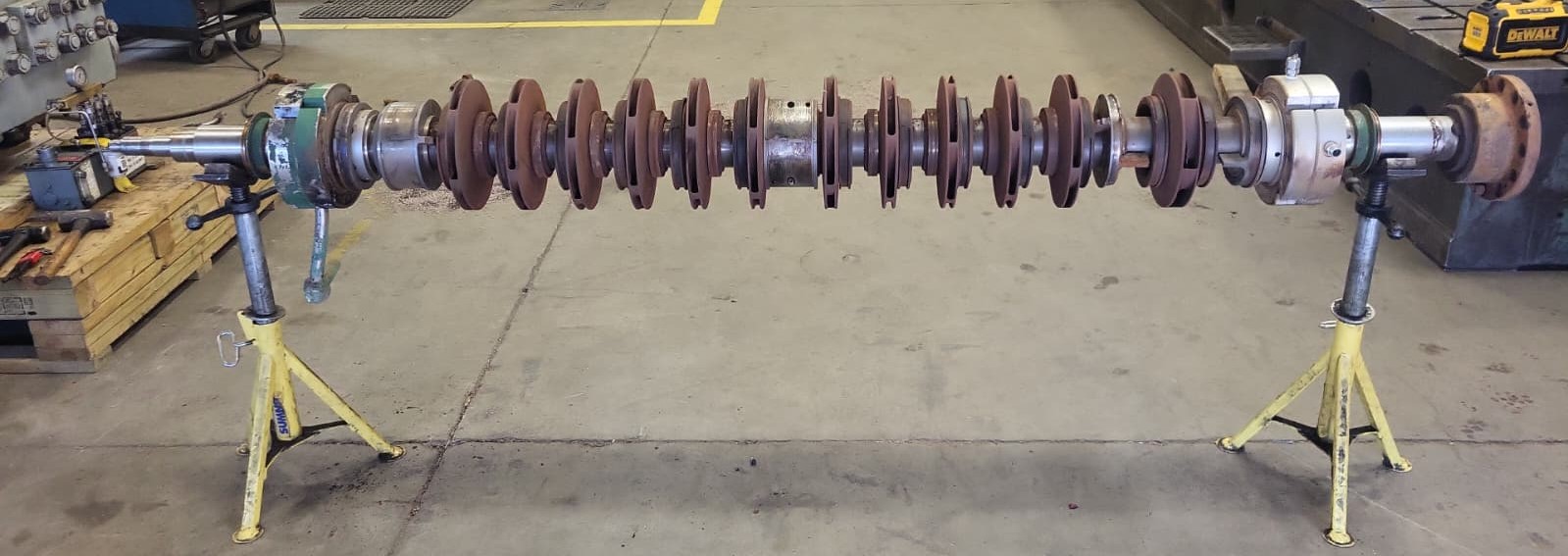 Used Union 4x6 Horizontal Multi-Stage Centrifugal Pump Rotating Assembly