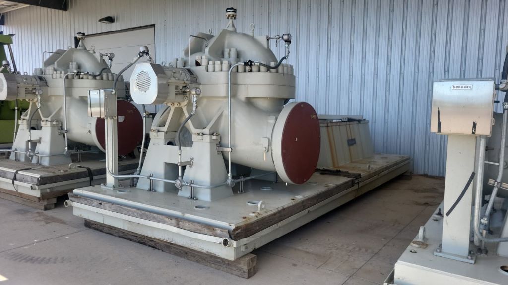 Unused Surplus Sulzer 24x24x29AZ HSB Horizontal Single-Stage Centrifugal Pump Complete Pump