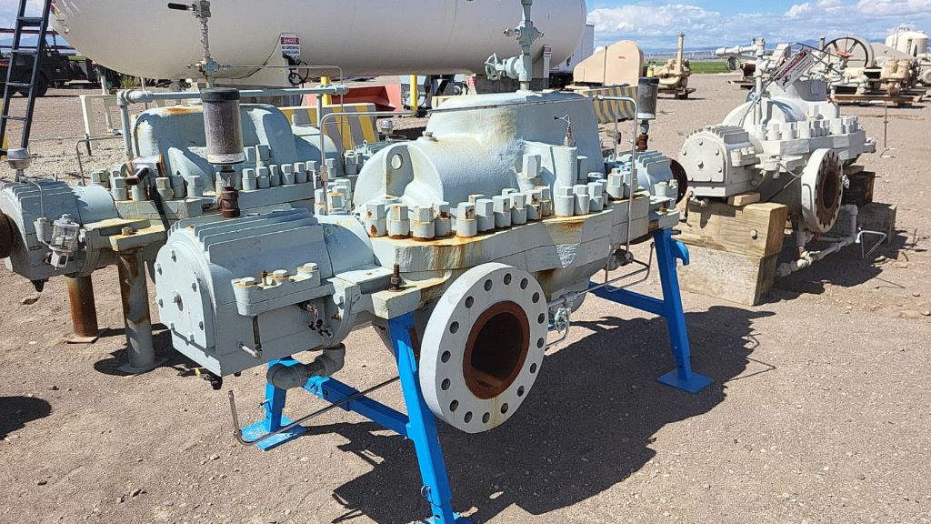 Used United 8x13 WMSNL Horizontal Multi-Stage Centrifugal Pump Complete Pump