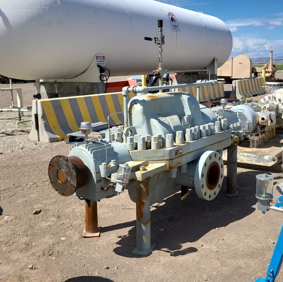 Used United 8x13 WMSNL Horizontal Multi-Stage Centrifugal Pump Complete Pump