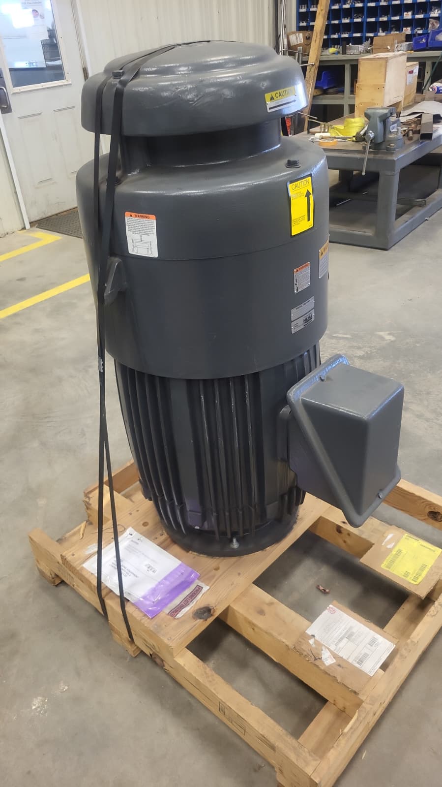 New 100 HP Horizontal Electric Motor (Nidec US Motors)